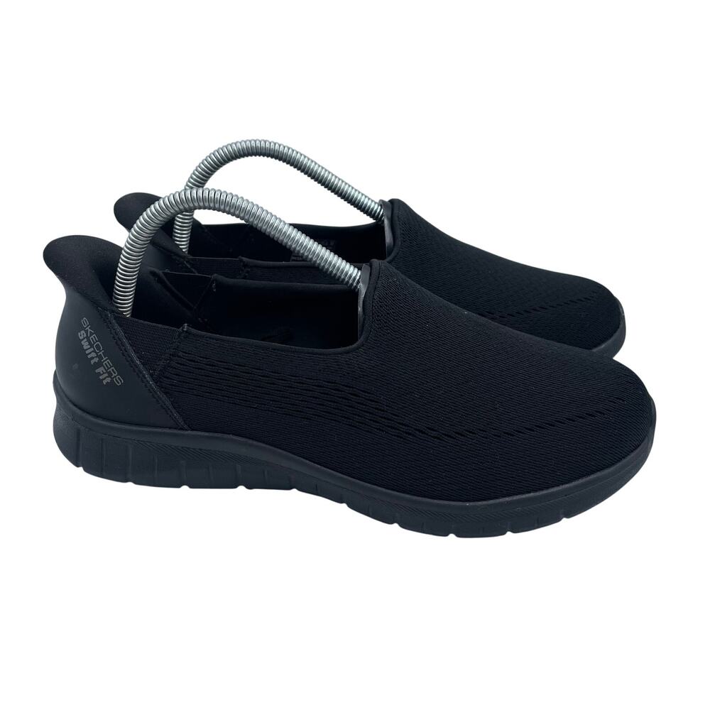 Skechers Hands Free Slip Ins Shoes Go Walk Flex Comfort Black Womens 8.5